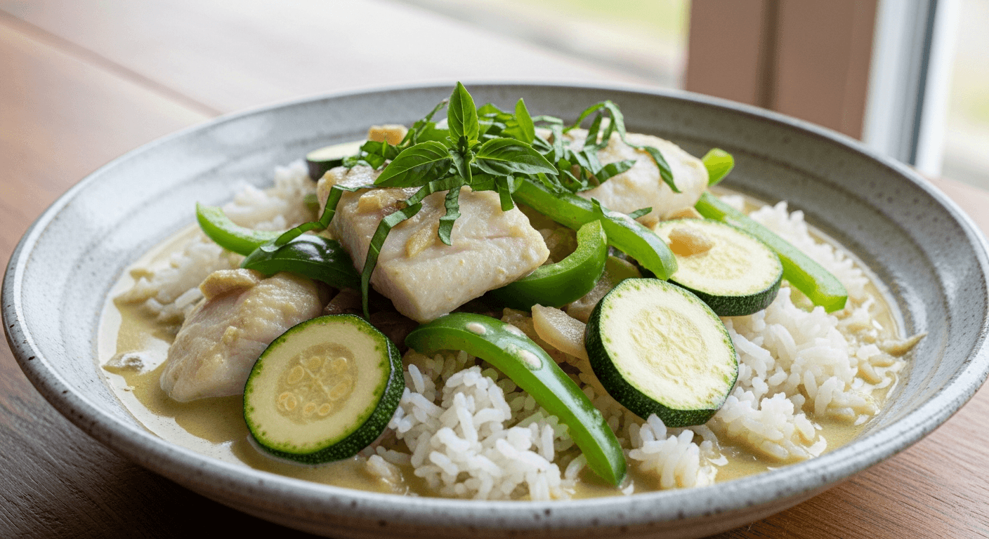 Thai Green Curry with Fish