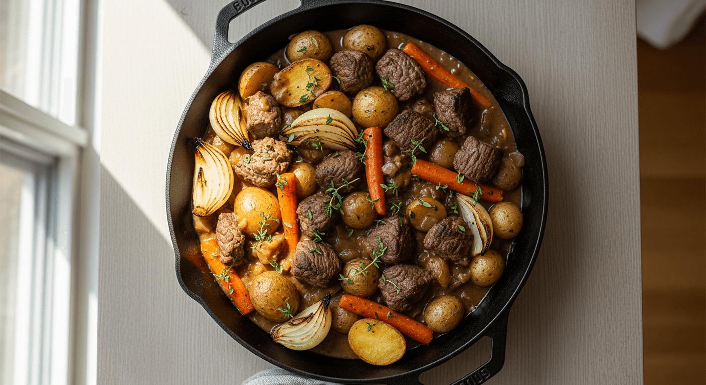 One-Pan Beef and Potatoes