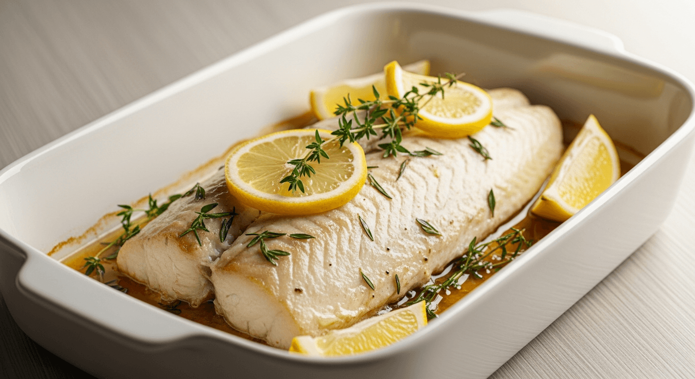 Baked Fish with Lemon and Herbs