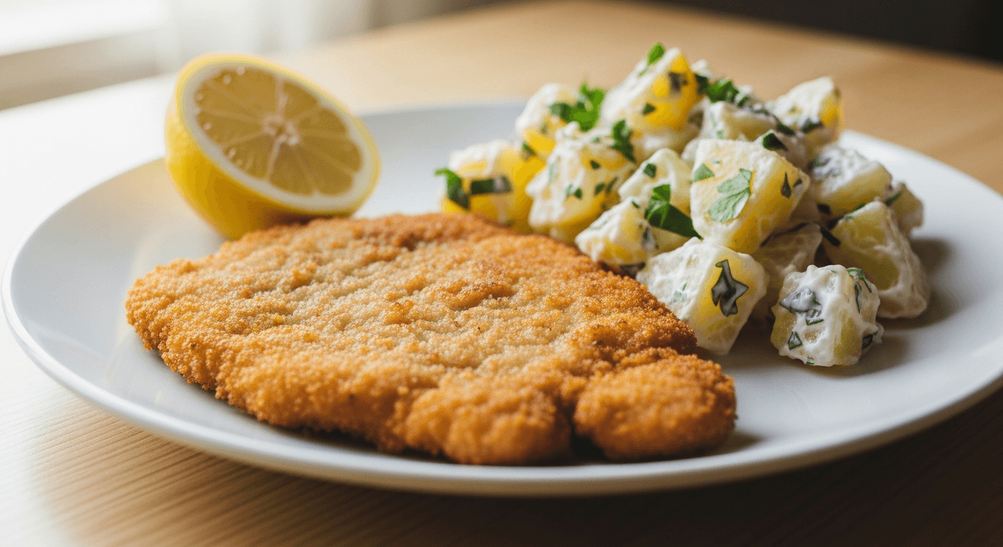 Pork Schnitzel with Potato Salad