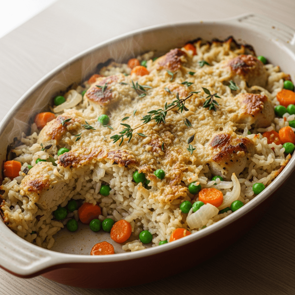 Baked Chicken and Rice Casserole