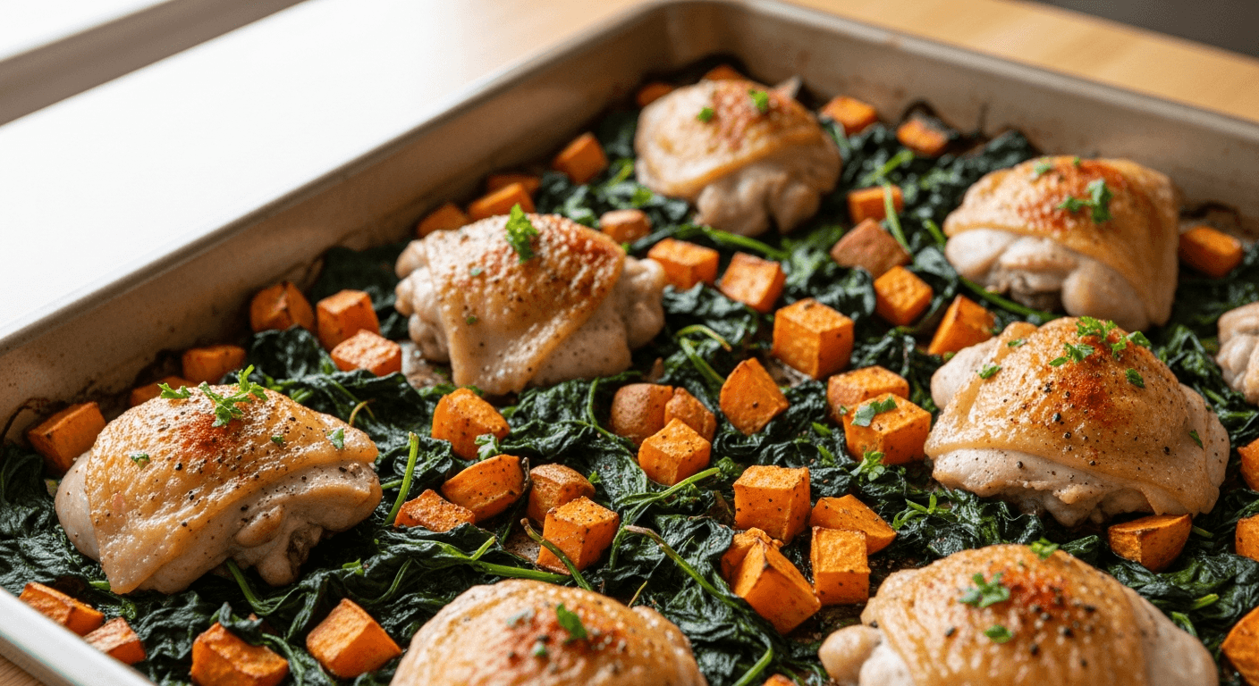 Turkey and Spinach Traybake