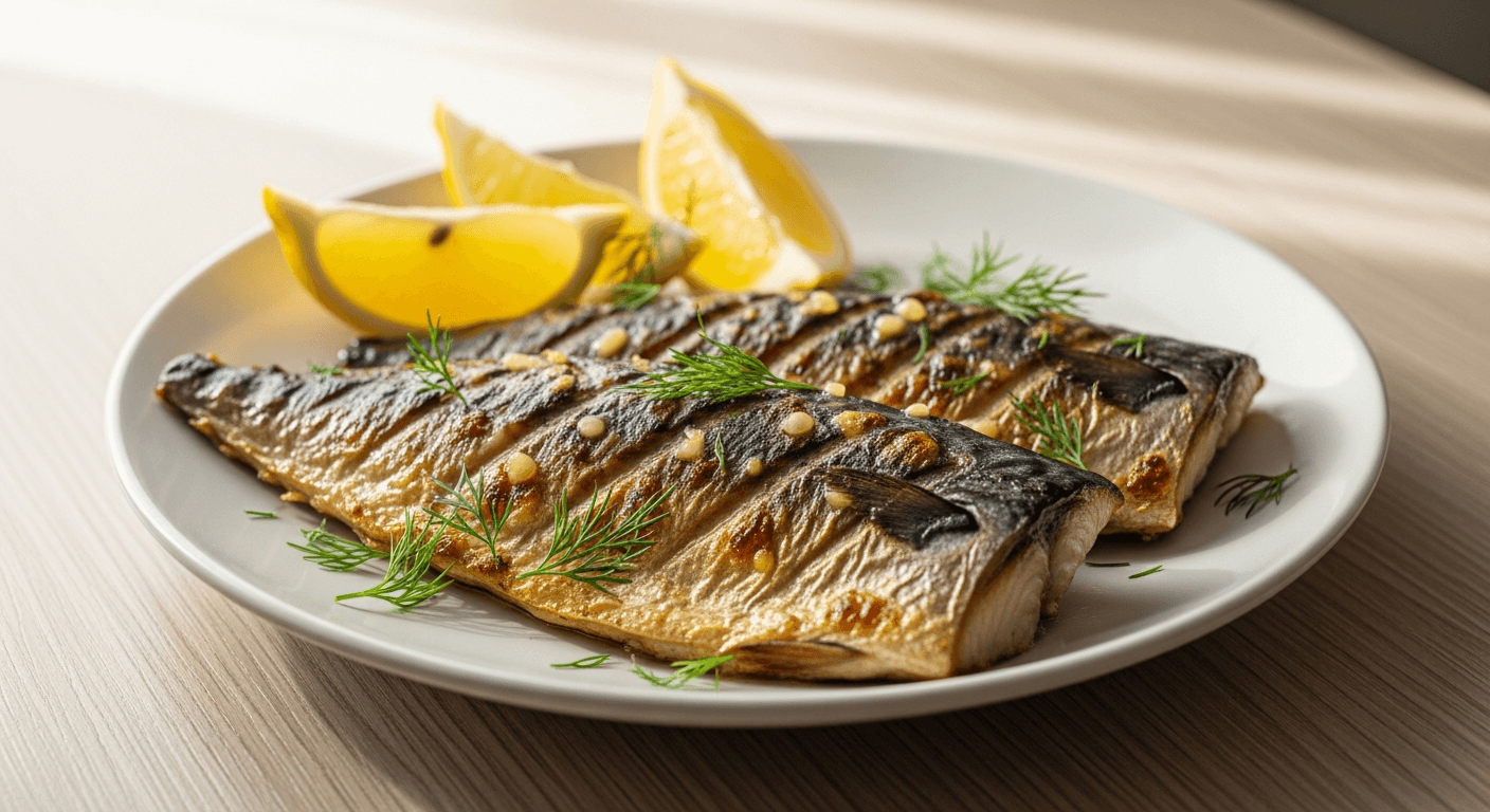 Grilled Mackerel with Lemon and Dill