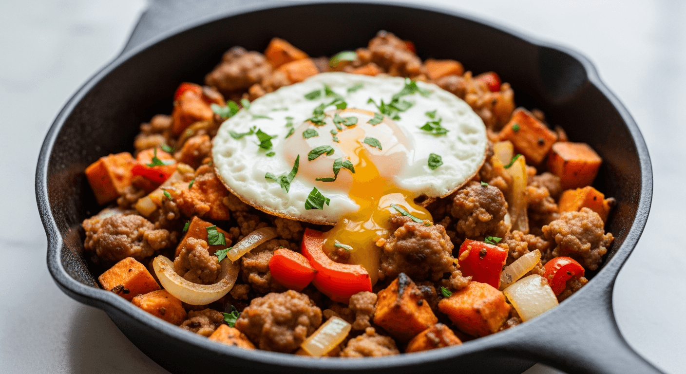 Pork and Sweet Potato Hash