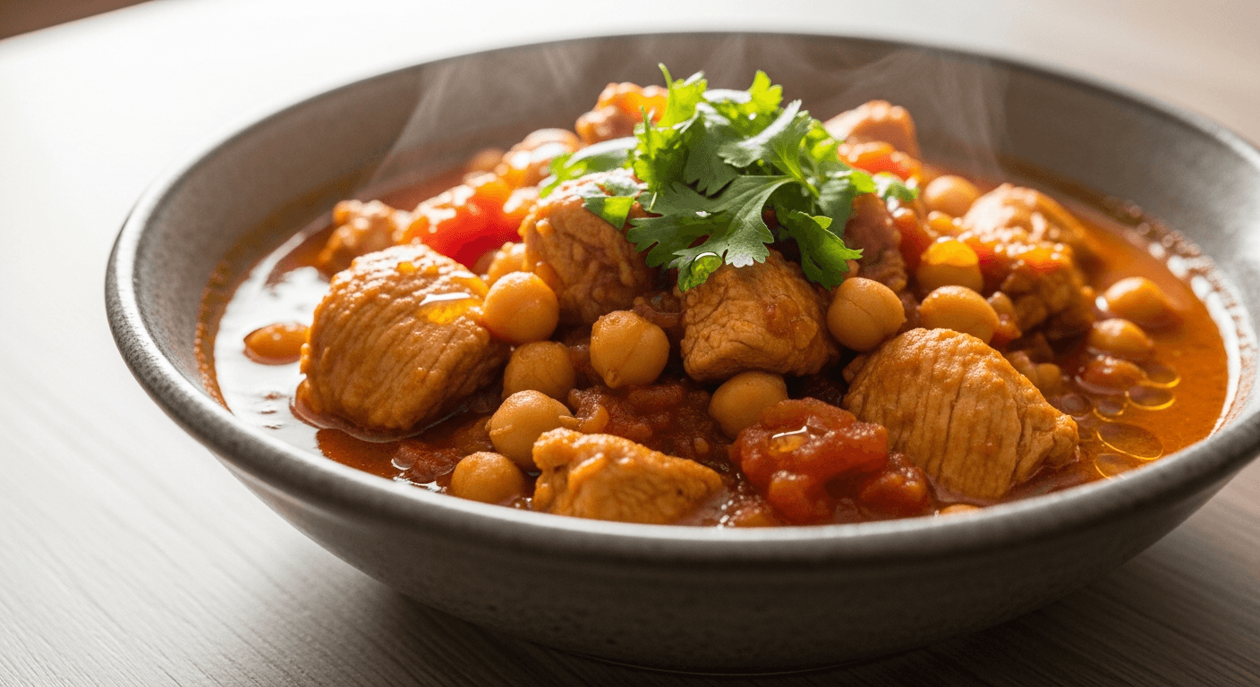 Spicy Chicken and Chickpea Stew